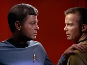 McCoy counsels Kirk.