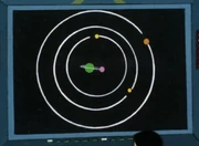 The Pallas 14 star system prior to the destruction of Alondra.