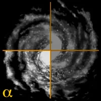 Carte présentant le position du Quadrant Alpha dans la Galaxie
