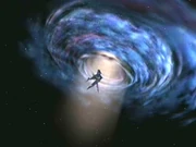 Le vaisseau solaire d'Akorem sort du vortex