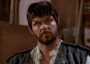 Riker vermomt als een Mintakan in 2366.