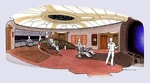 De ontwerpschets van de brug van de Enterprise door Andrew Probert.