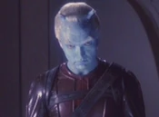 Telev, een Andorian Captain.