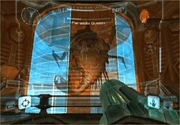 Samus battling the Parasite Queen
