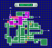 A map of the BSL Station's Sector 2. Includes all item and boss locations.