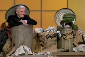 David Canary and Oscar the Grouch.