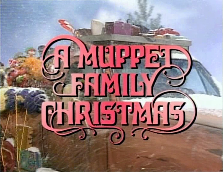 A Muppet Family Christmas title card. (1989 version)