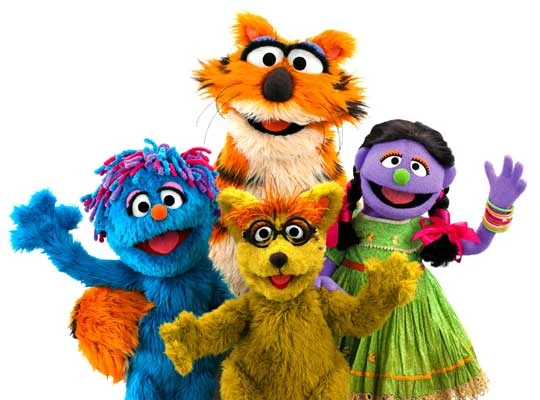 (clockwise from left) Ikri Mikri, Halum, Tuktuki and Shiku of Sisimpur.