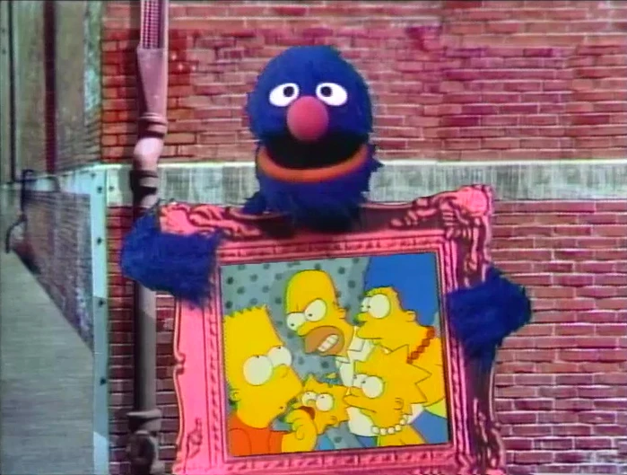 Grover and the Simpsons