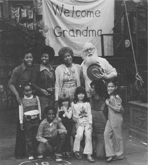 David welcomes his grandmother Harriet.