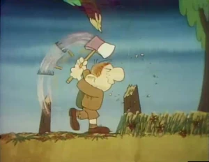 Willie Wimple goes a-choppin'