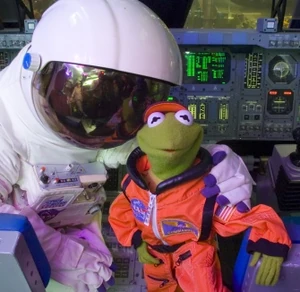 Kermit at the Johnson Space Center