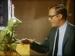 In the Sesame Street Pitch Reel, Lesser talks to Kermit about the procedures CTW is taking with their upcoming children's show.