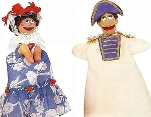 Wayne and Wanda finger puppets in The Muppets Big Book of Crafts