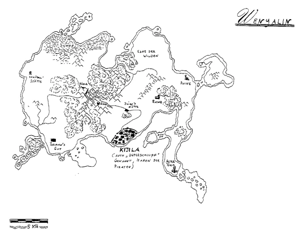 Karte der Insel Wenyalin