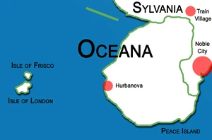 Oceana: states, islands and cities