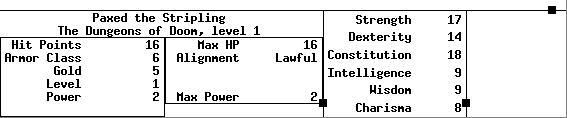A detail of the status areas on X11.