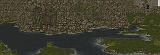 A mountain lake from rocky mountains