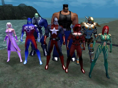 The Surviving Eight Front:  Numina, Synapse, Statesman, Manticore, Sister Psyche  Back: Citadel, Back Alley Brawler, Positron