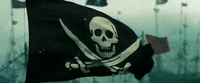 Hector Barbossa's Jolly Roger.