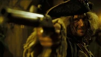 James Norrington as he takes aim at Jack Sparrow.