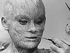 Natalie Trundy being made-up as Albina