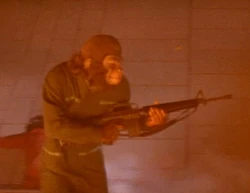Caesar fights in the ape revolution