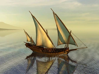 Picture of a 'Corsair' Xebec (Civilian)