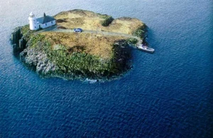 Vista aérea da ilha