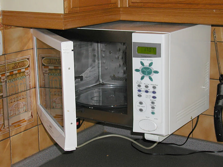 A combined microwave and fan-assisted oven.