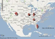 Fall 2006 US Tour Map