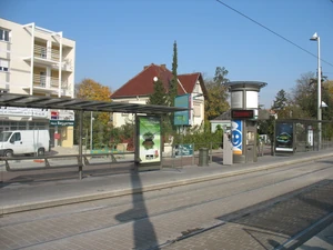 Station Baggersee - quais en direction d'Illkirch-Lixenbuhl (ligne A) déserts.