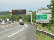 BAU sur A63 avant l'échangeur A63-A64 (c)Luc, gendarme autoroutier sur l'A63
