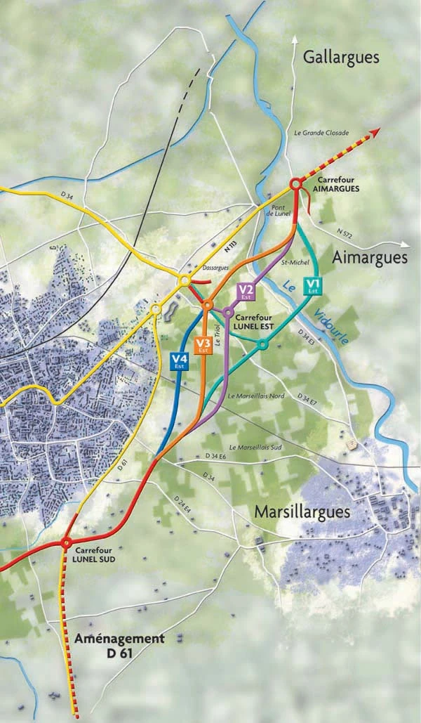 Image:RN113 - Déviation de Lunel - Variantes Est.jpg
