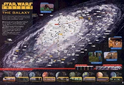 Галактика на карте из журнала Star Wars Insider.