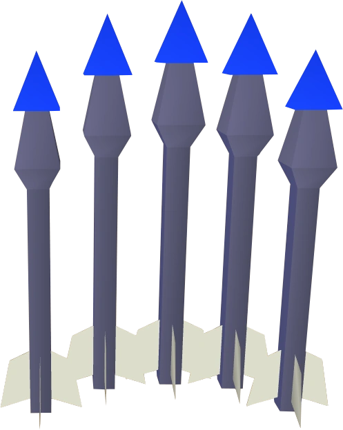 A detailed view of some sapphire bolts