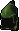 A detailed image of the green d'hide coif.