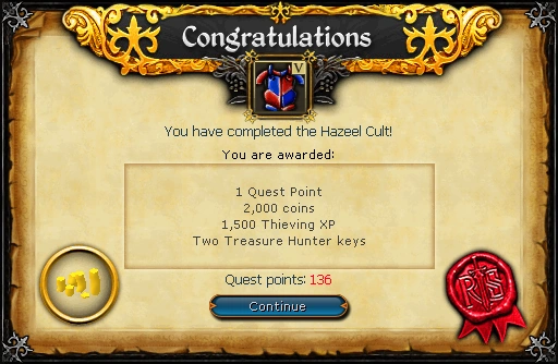Hazeel Cult Reward