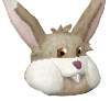 A detailed view of Easter Bunny Jr.
