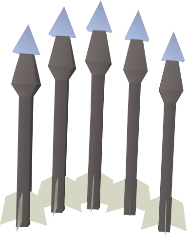 A detailed view of pearl bolts
