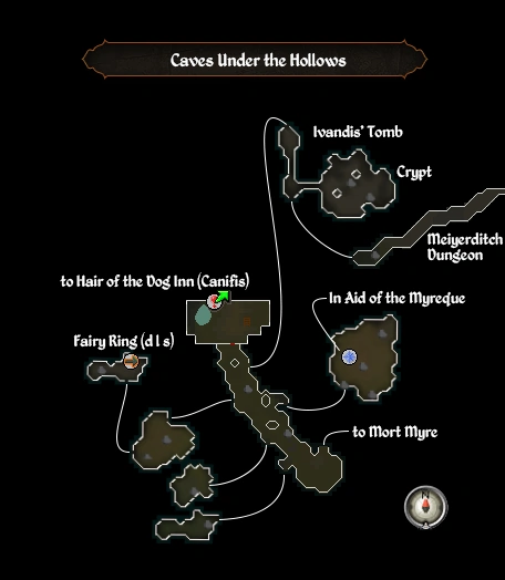 The complex of caves under the Hollows