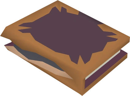 A detailed view of a slashed book