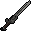 A player wielding an Iron 2h sword.
