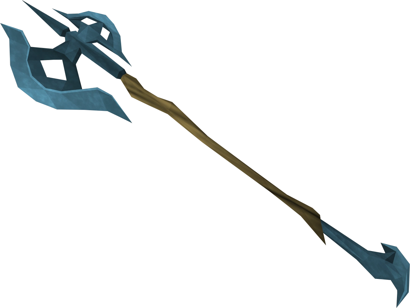 A detailed image of the Rune halberd.