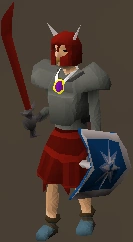 Chiafriend12 in his armor in early Spring, 170