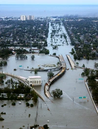 Flood in New Orleans caused by Tropical Depression 13.