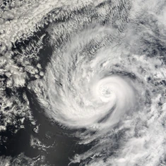 Hurricane Steve near peak intensity.