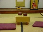 This tatami room is the most elegant part of the go center