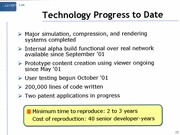Technology progress made up to 2002.