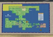 The map on display at most Telehubs, this one at Stillman, these maps are from around 1.1 era and remained outdated.